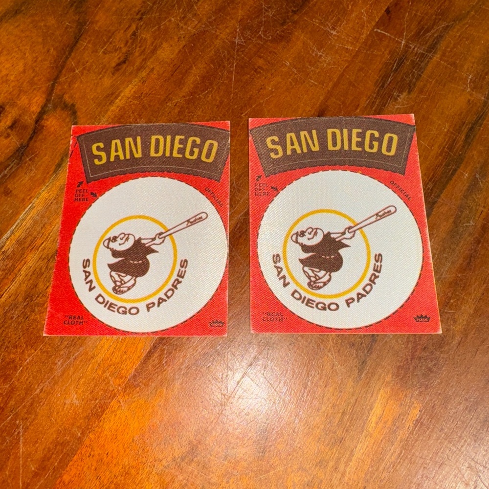 MLB San Diego Padres Red and White Patches